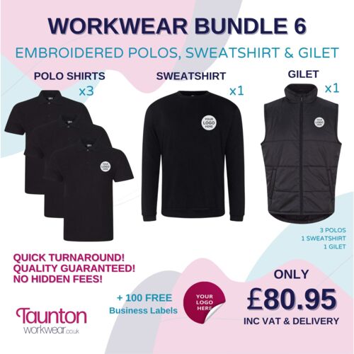 Embroidered Workwear Bundle 6 Thumbnail